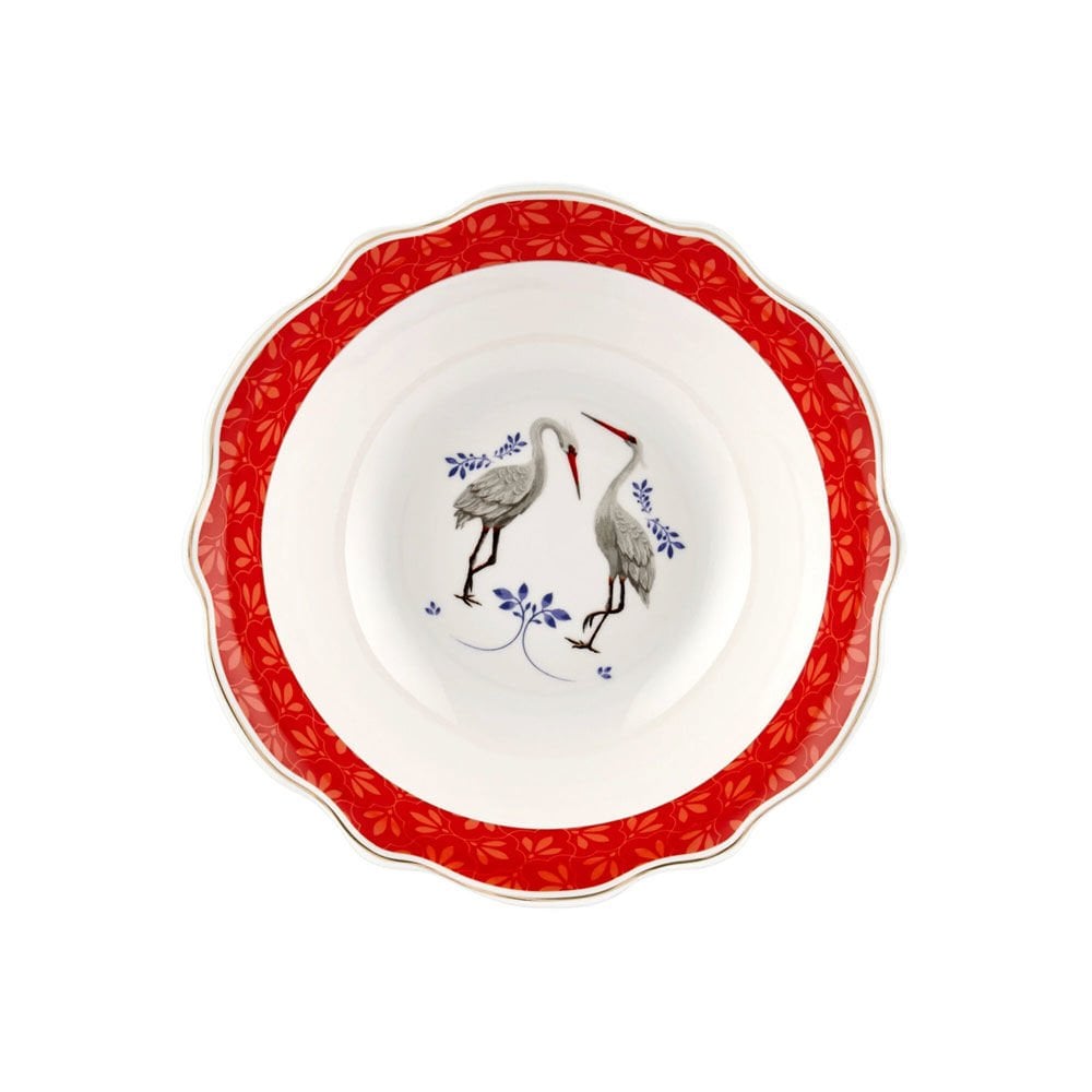 Kırmızı Porselen Kase 14 Cm Allure Collection by Chiara Alessi