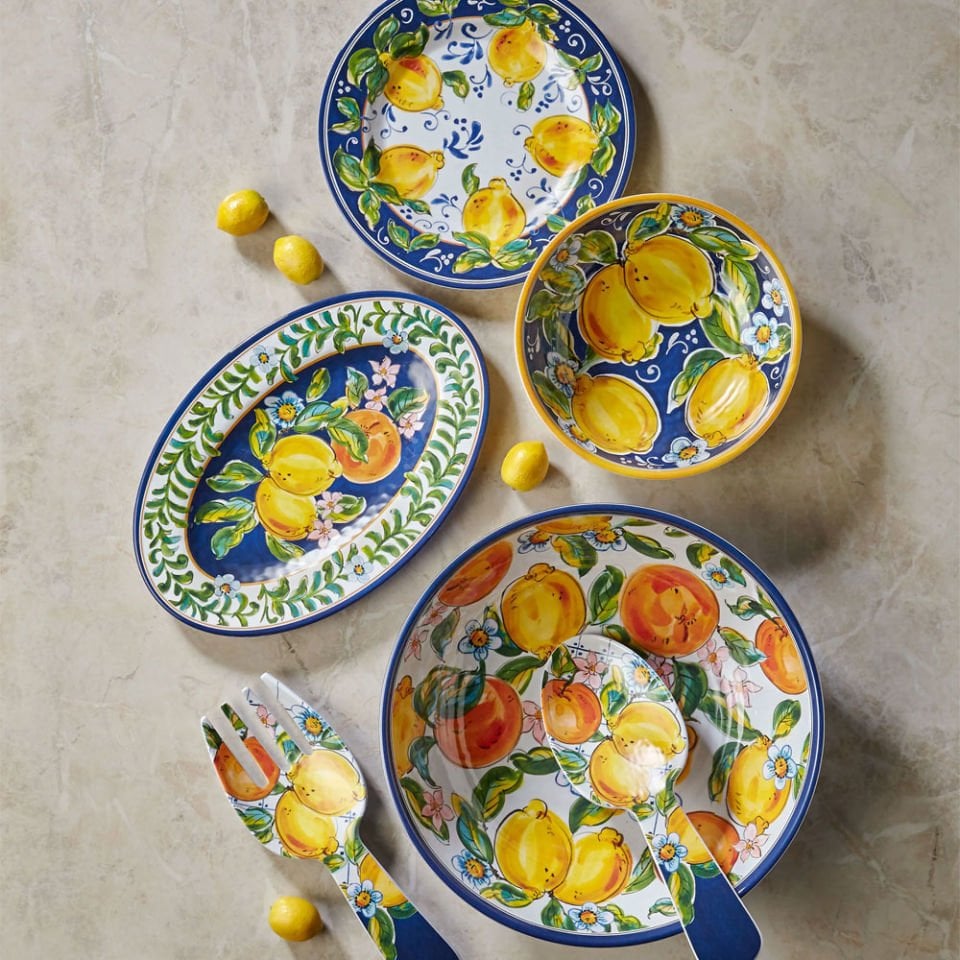 Beyaz Melamin Kase 34 Cm Capri Collection by Chiara Alessi