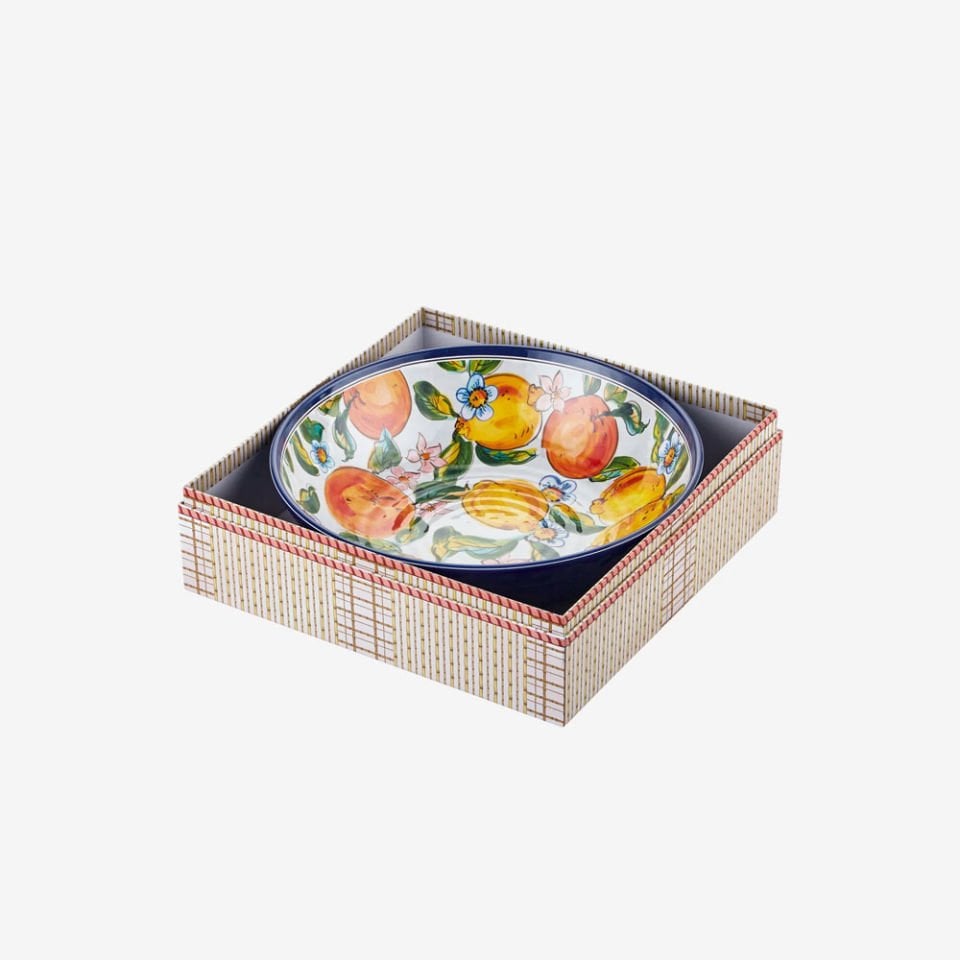 Beyaz Melamin Kase 34 Cm Capri Collection by Chiara Alessi