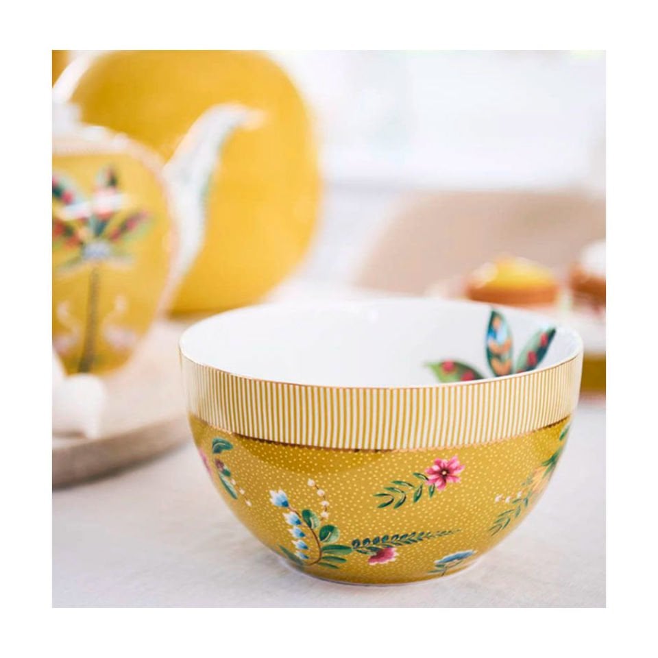 Sarı Porselen Kase 18 cm La Majorelle Collection by Pip Studio