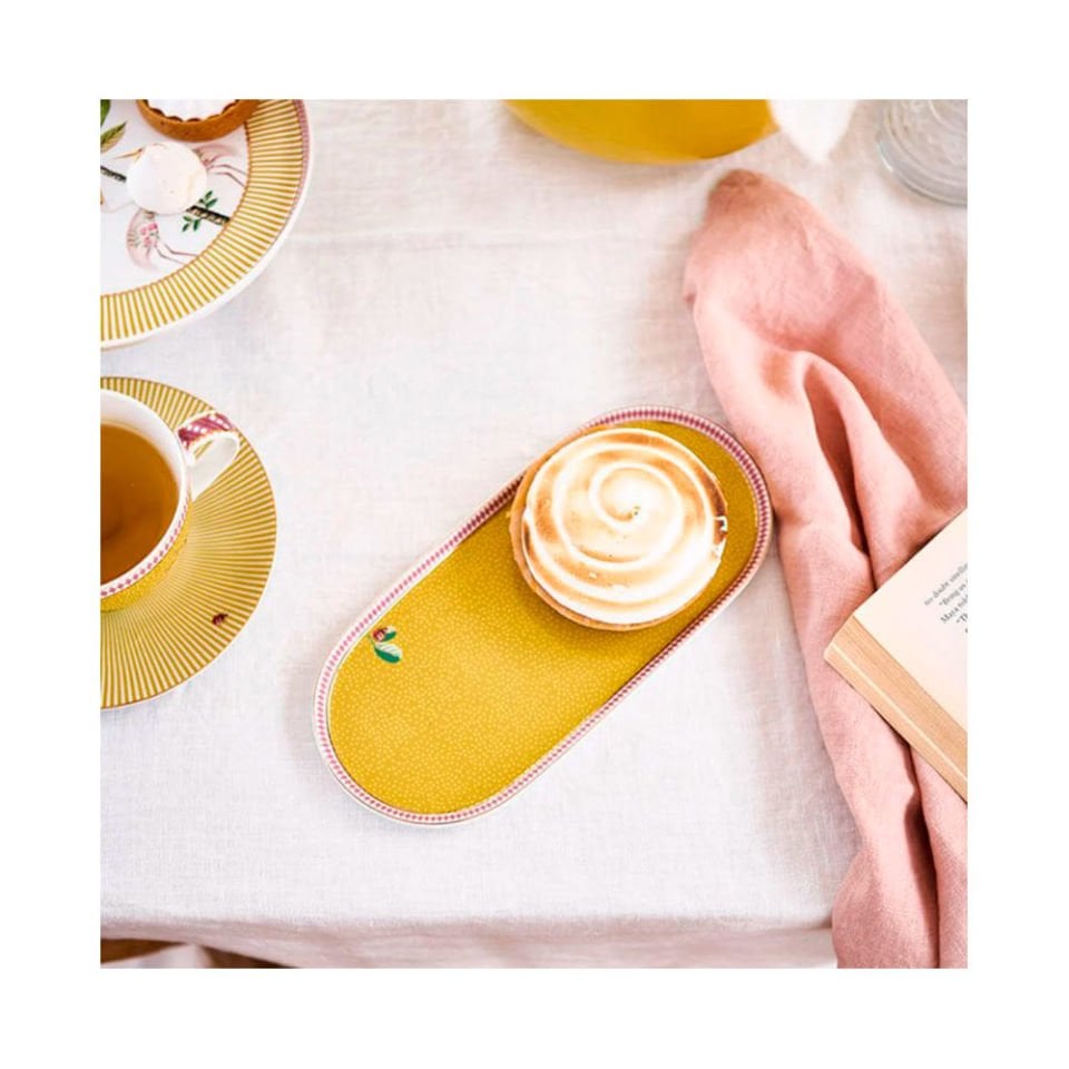 Sarı Porselen Servis Tabağı 25 Cm La Majorelle Collection by Pip Studio