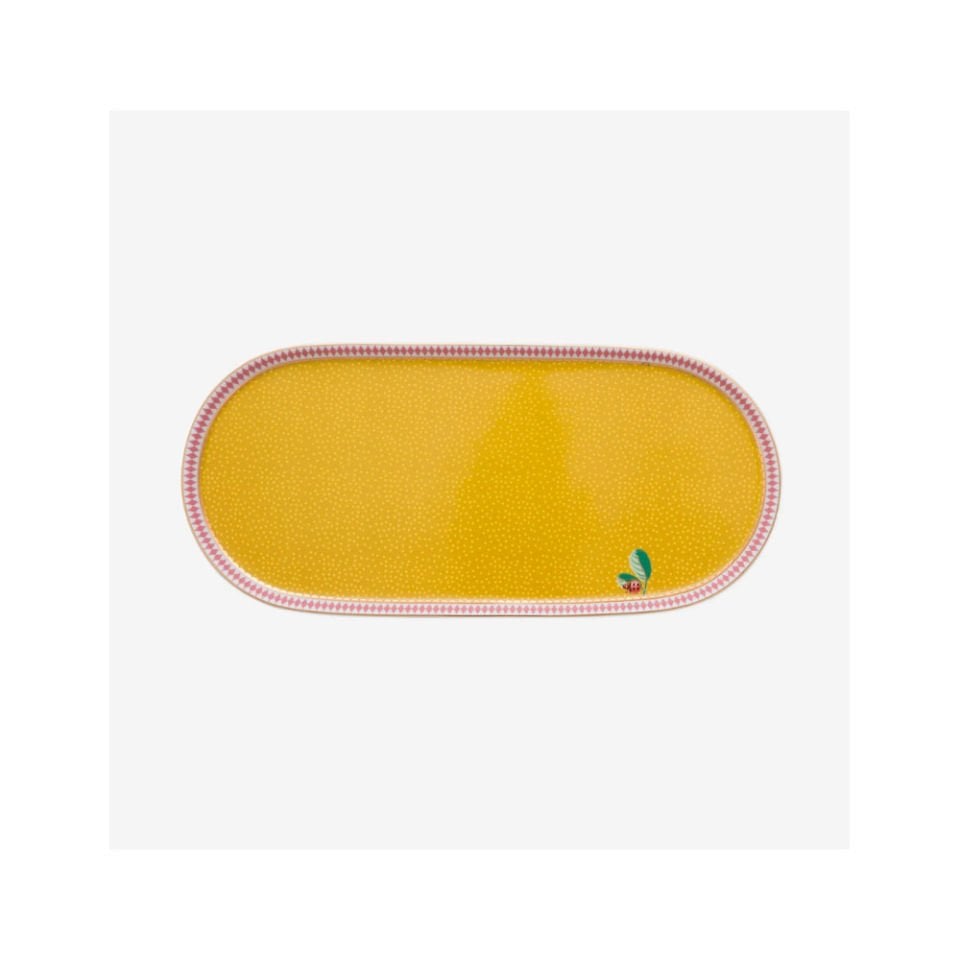 Sarı Porselen Servis Tabağı 25 Cm La Majorelle Collection by Pip Studio