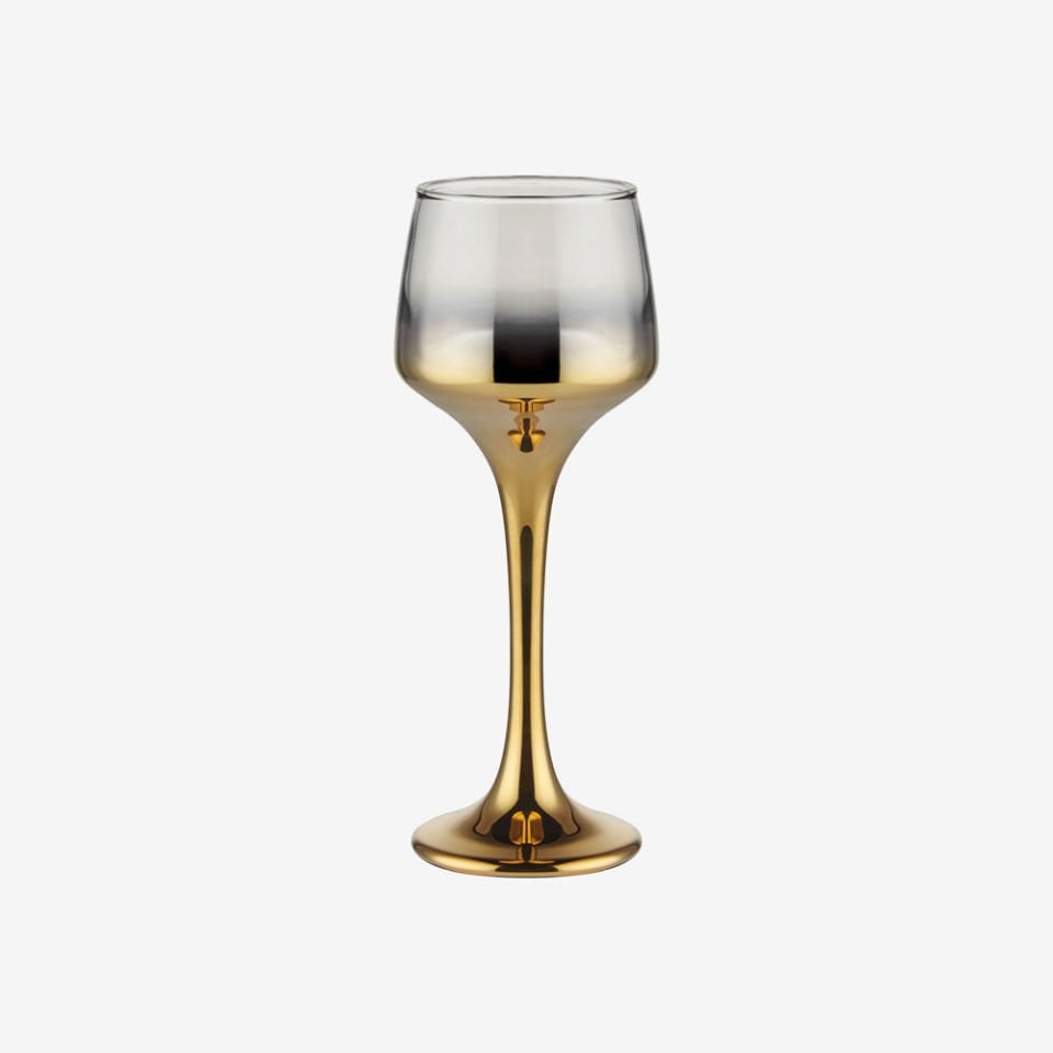 Altın Cam Kahve Yanı Su Bardağı 80 Ml Collection by Chiara Alessi