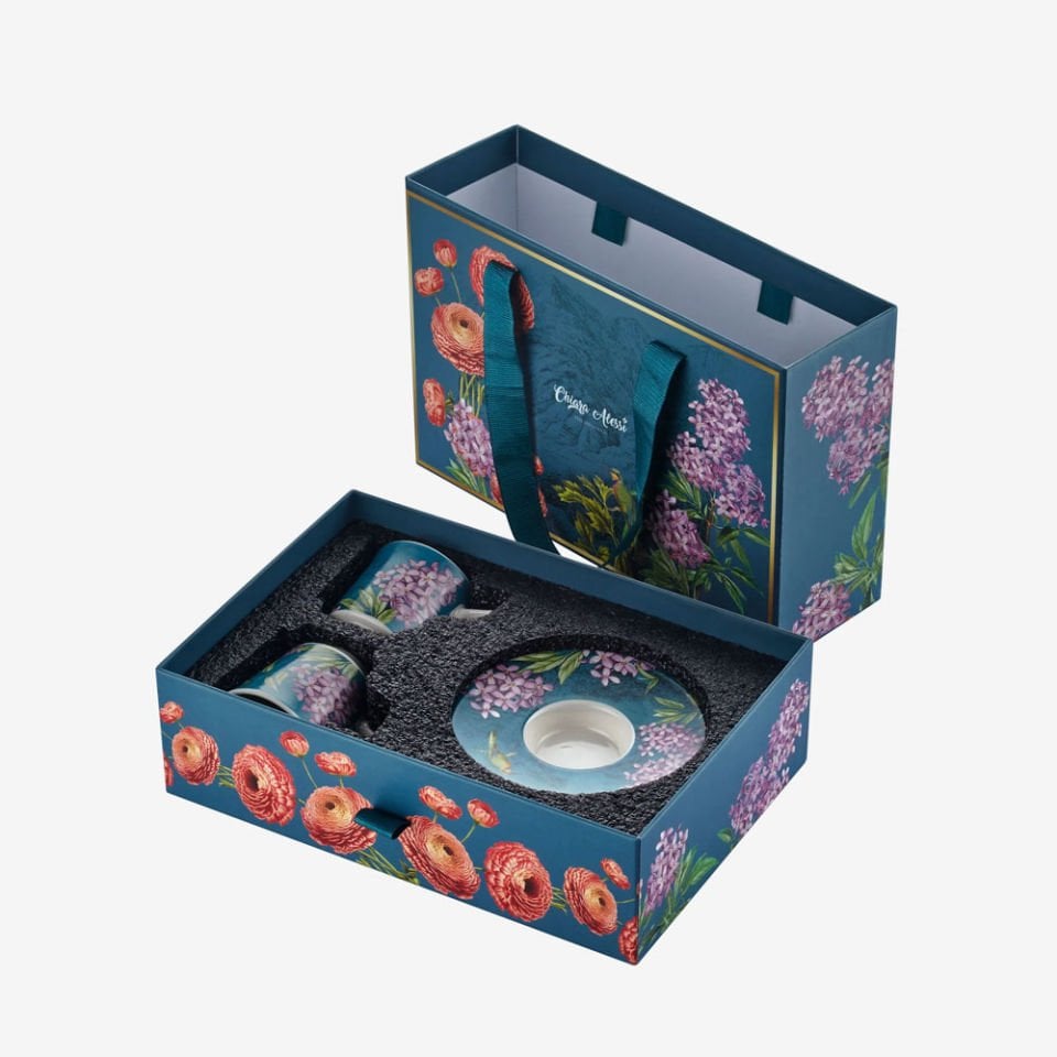 Mavi Porselen Kahve Fincan Seti 120 Ml Collection by Chiara Alessi