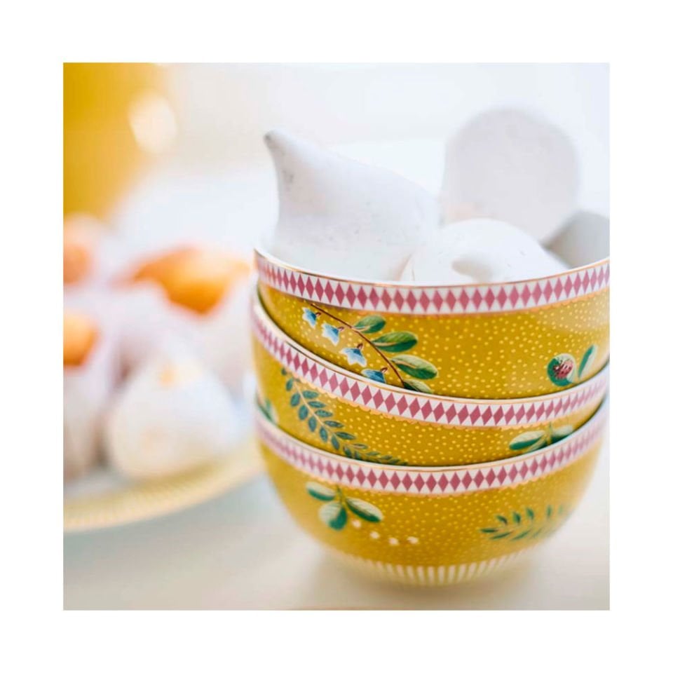 Sarı Porselen Kase 12 Cm La Majorelle Collection by Pip Studio