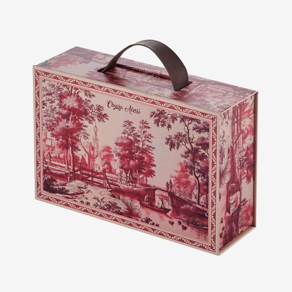 Chiara Alessi Kırmızı Porselen Kahve Fincan Seti 90 Ml Romance Collection