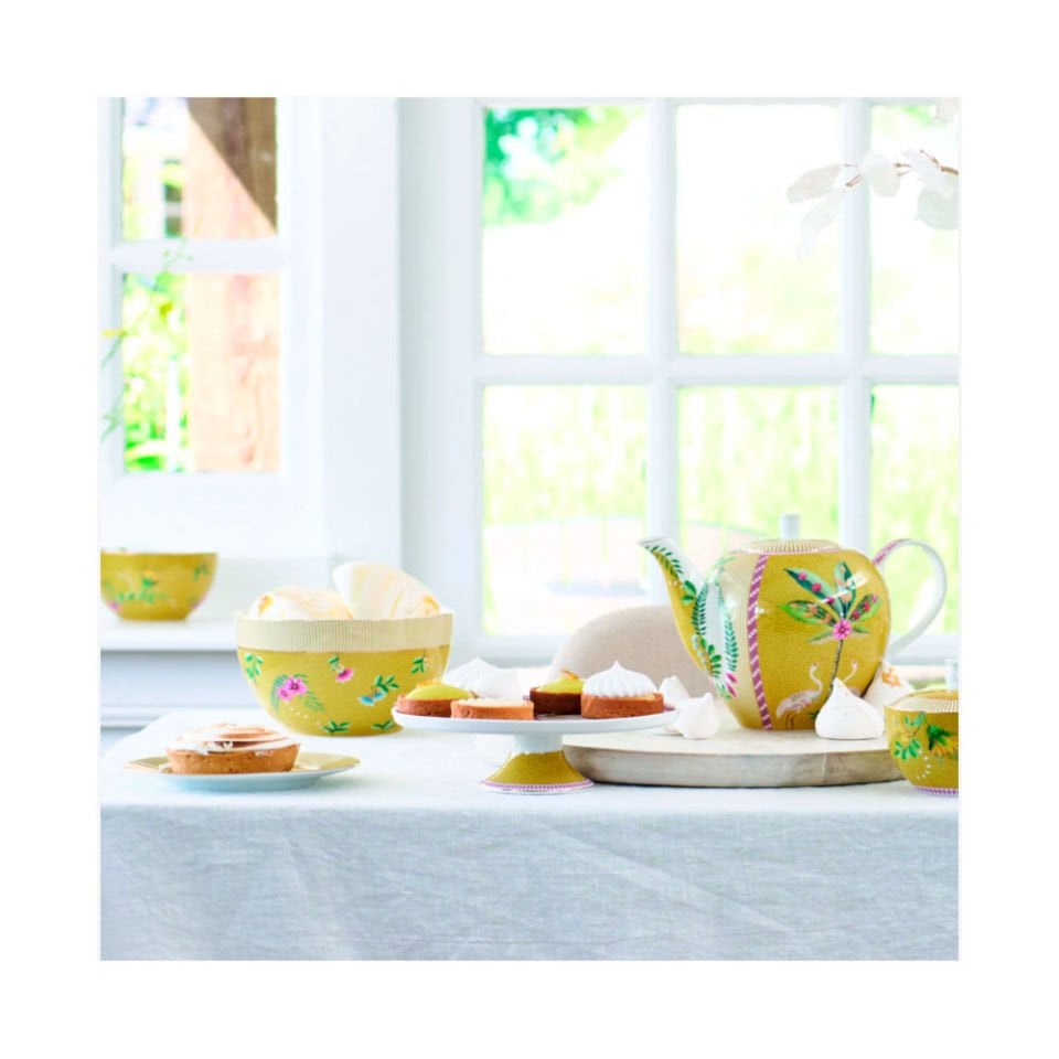Sarı Porselen Kek Standı 21 Cm La Majorelle Collection by Pip Studio