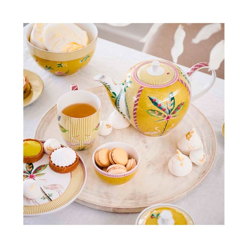 Sarı Porselen Kek Standı 21 Cm La Majorelle Collection by Pip Studio