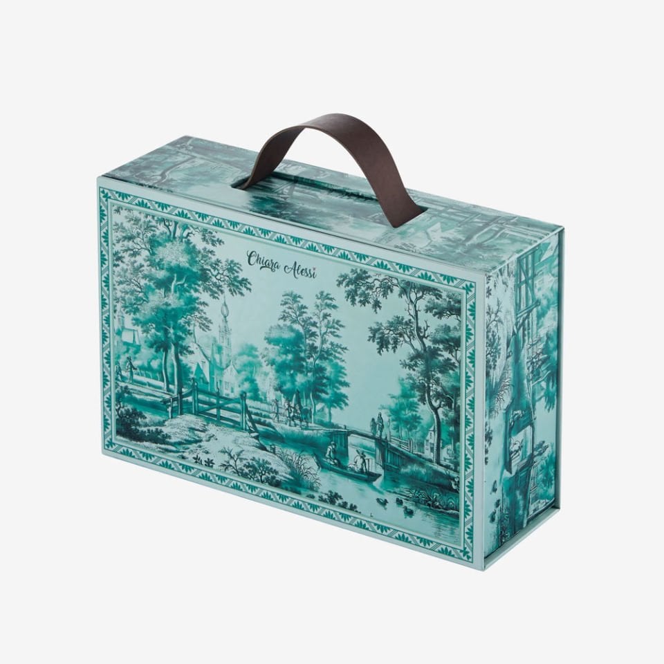 Yeşil Porselen Kahve Fincan Seti 120 Ml Romance Collection by Chiara Alessi