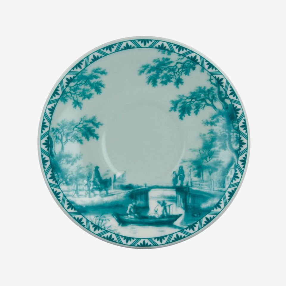 Yeşil Porselen Kahve Fincan Seti 120 Ml Romance Collection by Chiara Alessi