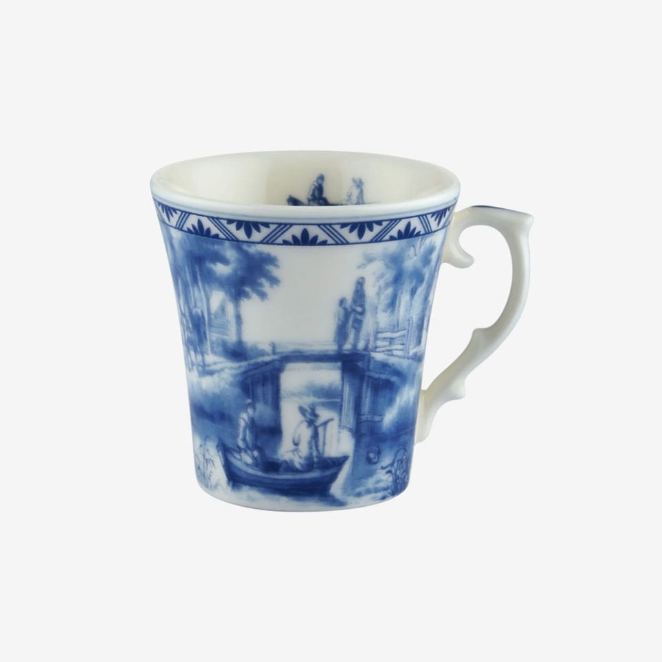 Mavi Porselen Kahve Fincan Seti 120 Ml Romance Collection by Chiara Alessi