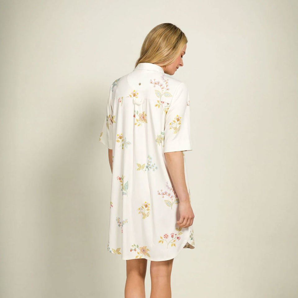 Beyaz Viscose Gecelik Devi Collection by Pip Studio Small