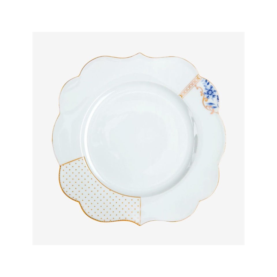 Mavi Beyaz Porselen Yemek Tabağı 28 Cm Royal White Collection by Pip Studio