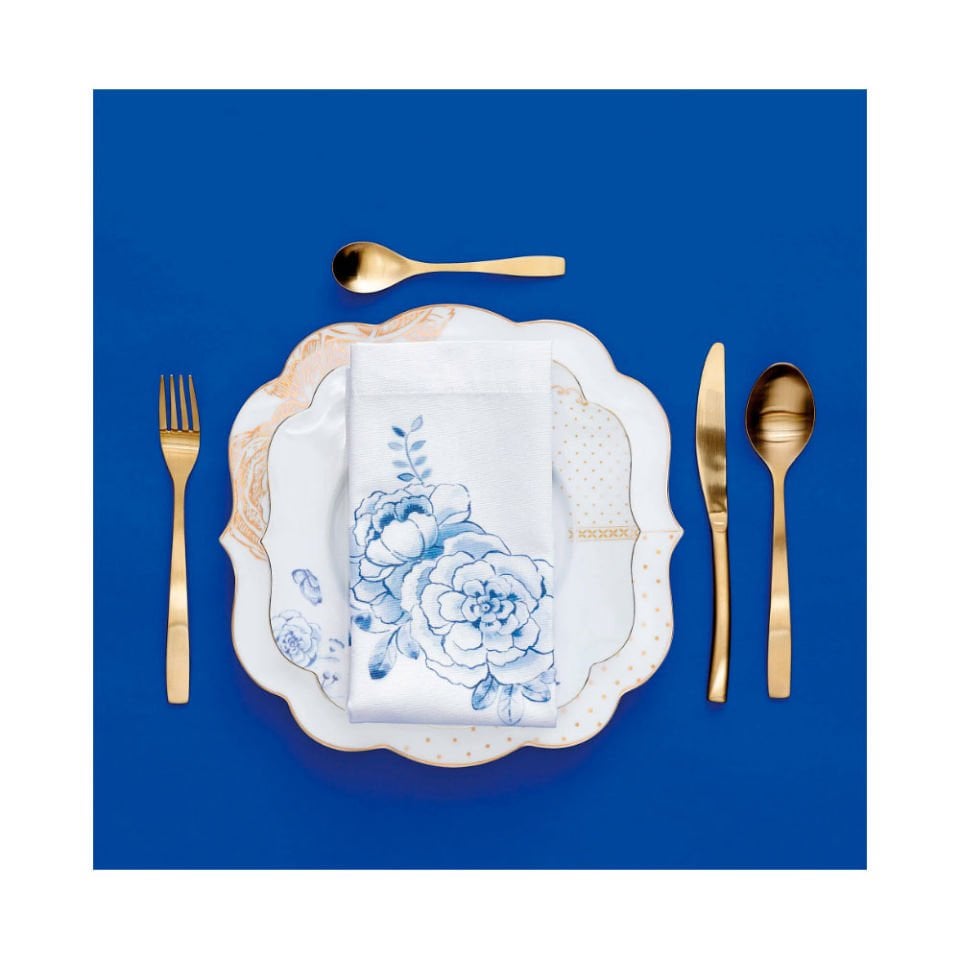 Mavi Beyaz Porselen Yemek Tabağı 28 Cm Royal White Collection by Pip Studio