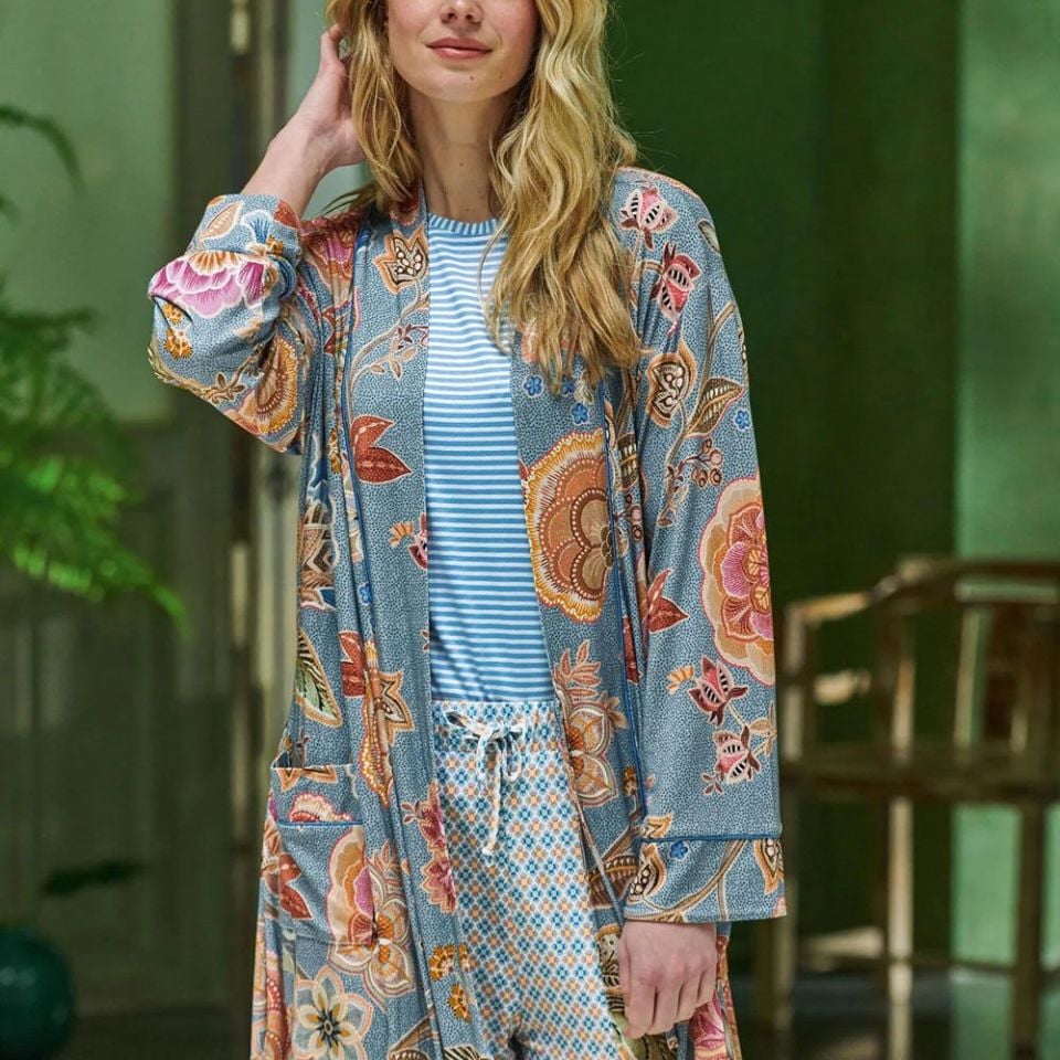 Mavi Viscose Kimono Nisha Collection by Pip Studio Medium