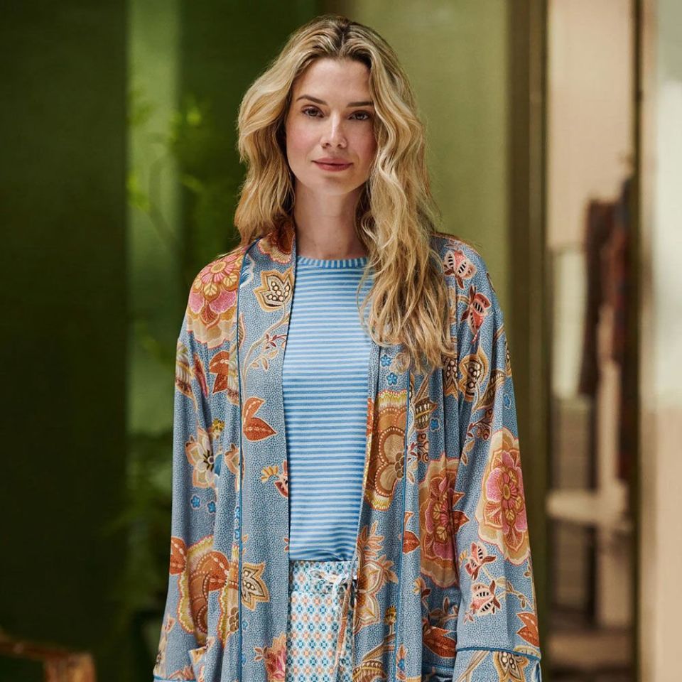 Mavi Viscose Kimono Nisha Collection by Pip Studio Medium
