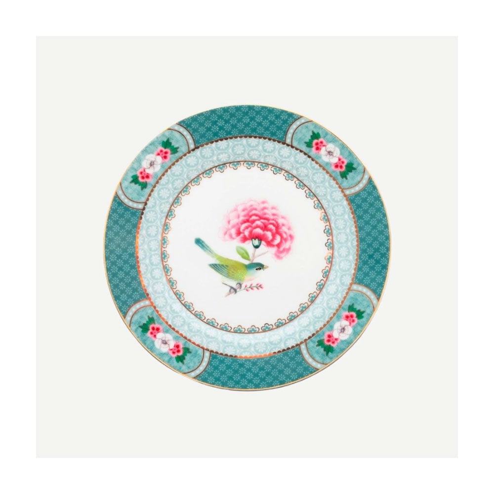 Mavi Porselen Pasta Tabağı 17 Cm Blushing Birds Collection by Pip Studio