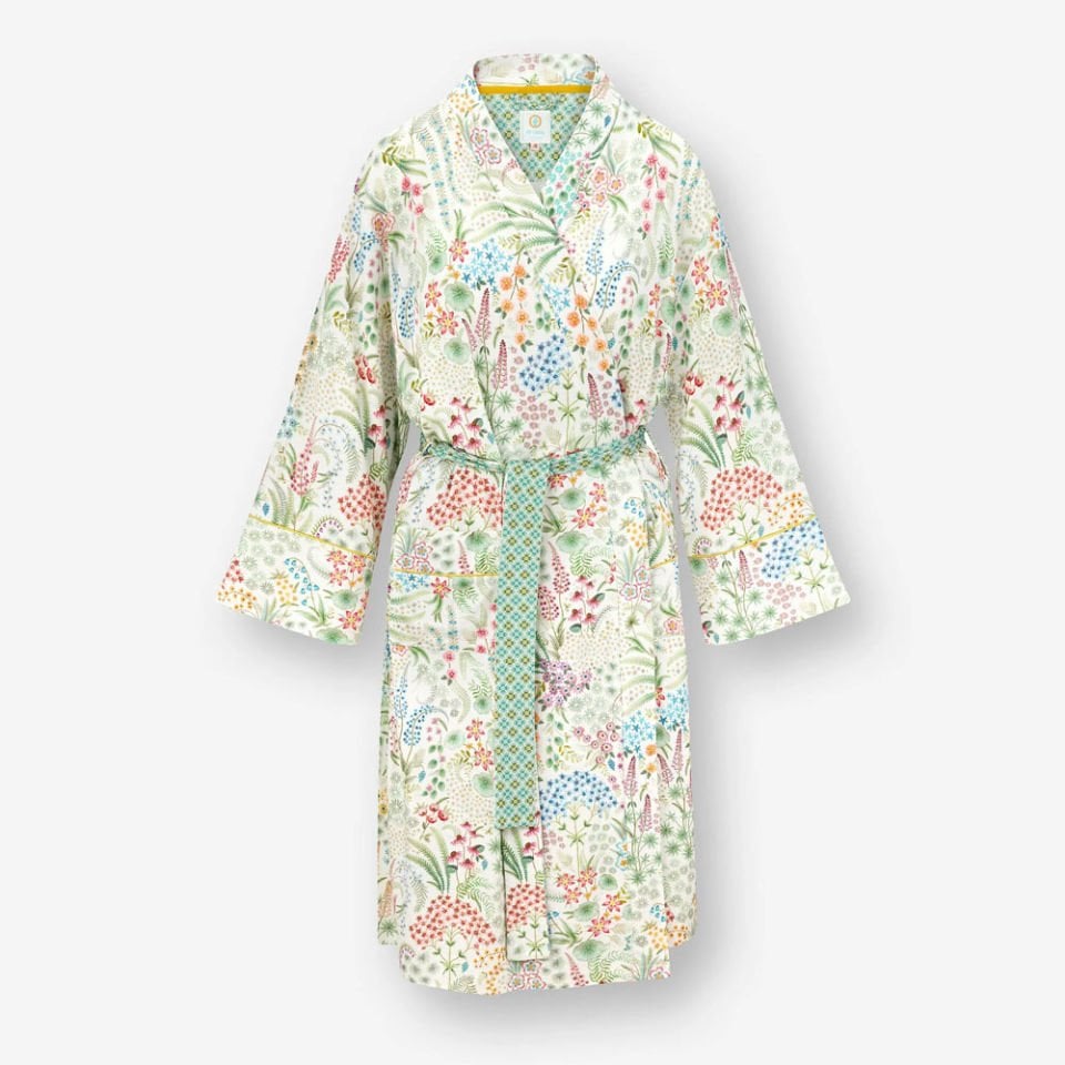 Beyaz Viscose Kimono Naomi Collection by Pip Studio Small