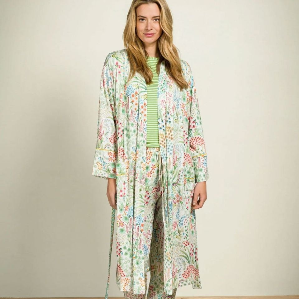 Beyaz Viscose Kimono Naomi Collection by Pip Studio Medium