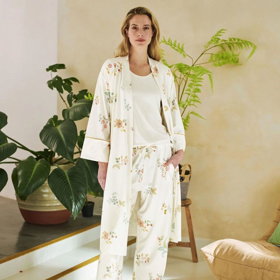Beyaz Viscose Kimono Naomi Collection by Pip Studio Small