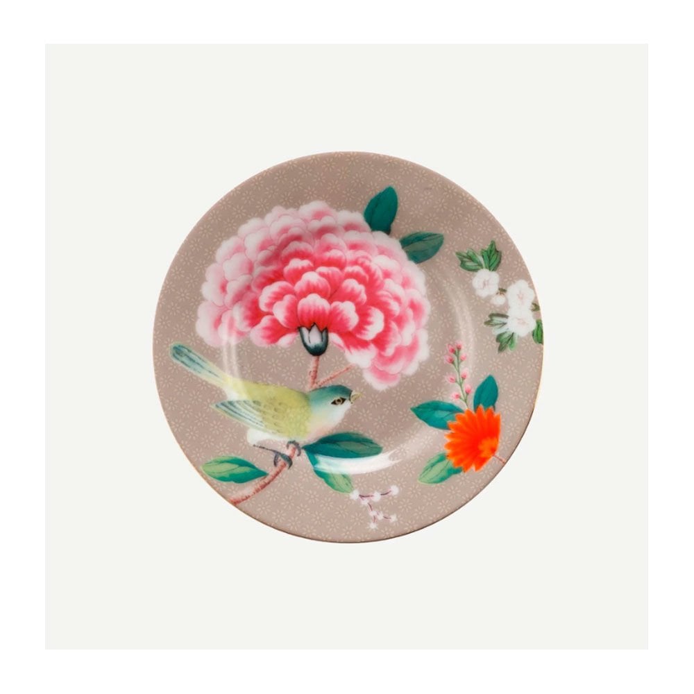 Haki Porselen Petit Four Tabağı 12 Cm Blushing Birds Collection by Pip Studio