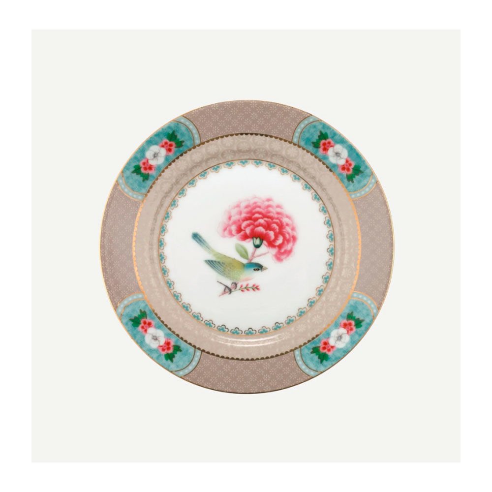 Haki Porselen Pasta Tabağı 17 Cm Blushing Birds Collection by Pip Studio