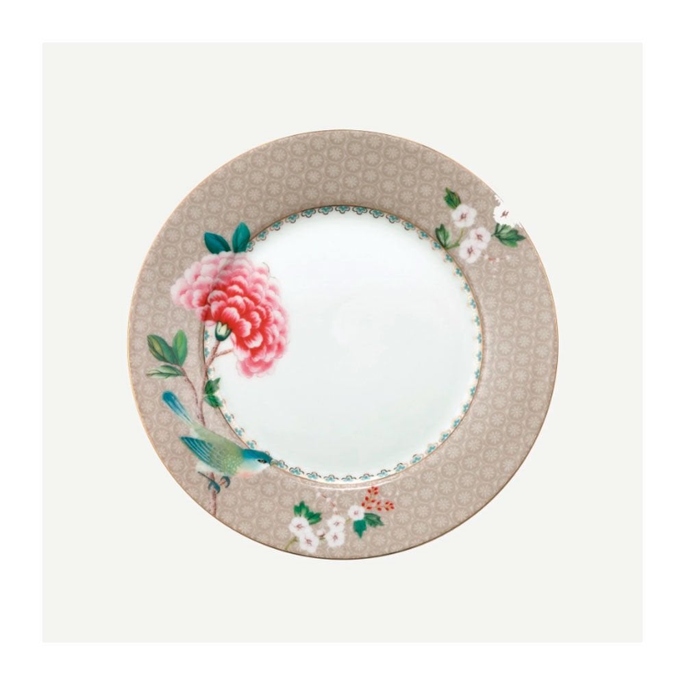 Haki Porselen Kahvaltı Tabağı 21 Cm Blushing Birds Collection by Pip Studio