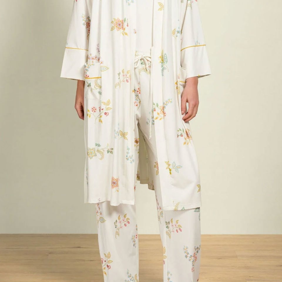 Beyaz Viscose Pantolon Belin Collection by Pip Studio Medium