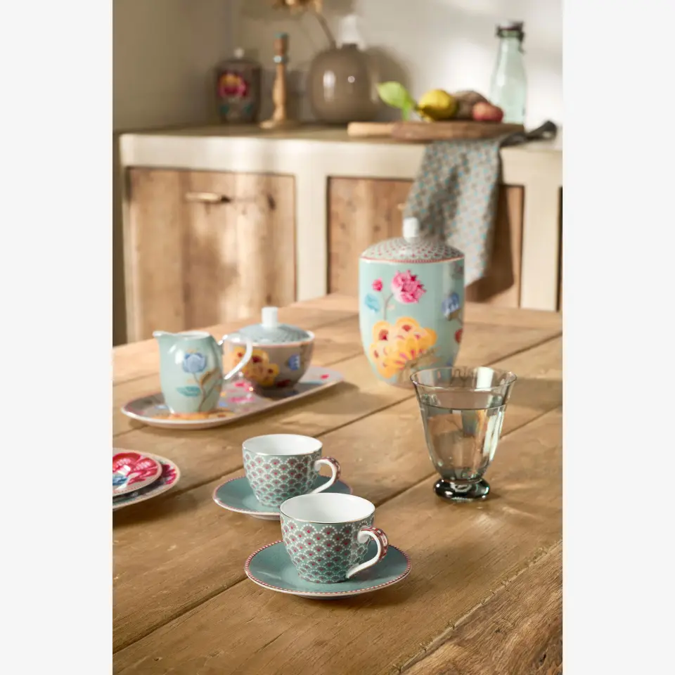 Pip Studio Mavi Porselen Kahve Fincan Seti 120 Ml