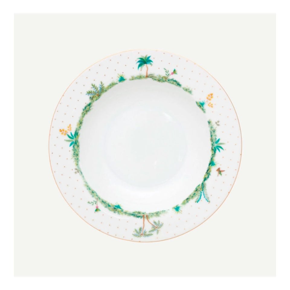 Beyaz Porselen Çukur Tabak 21,5 Cm Jolie Collection by Pip Studio