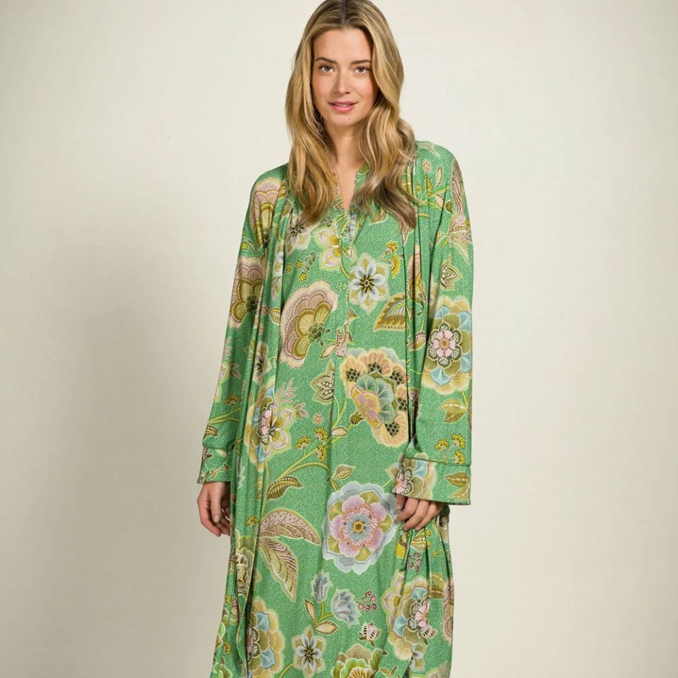 Yeşil Viscose Kimono Nisha Collection by Pip Studio Medium