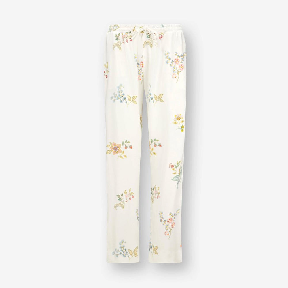 Beyaz Viscose Pantolon Belin Collection by Pip Studio Small