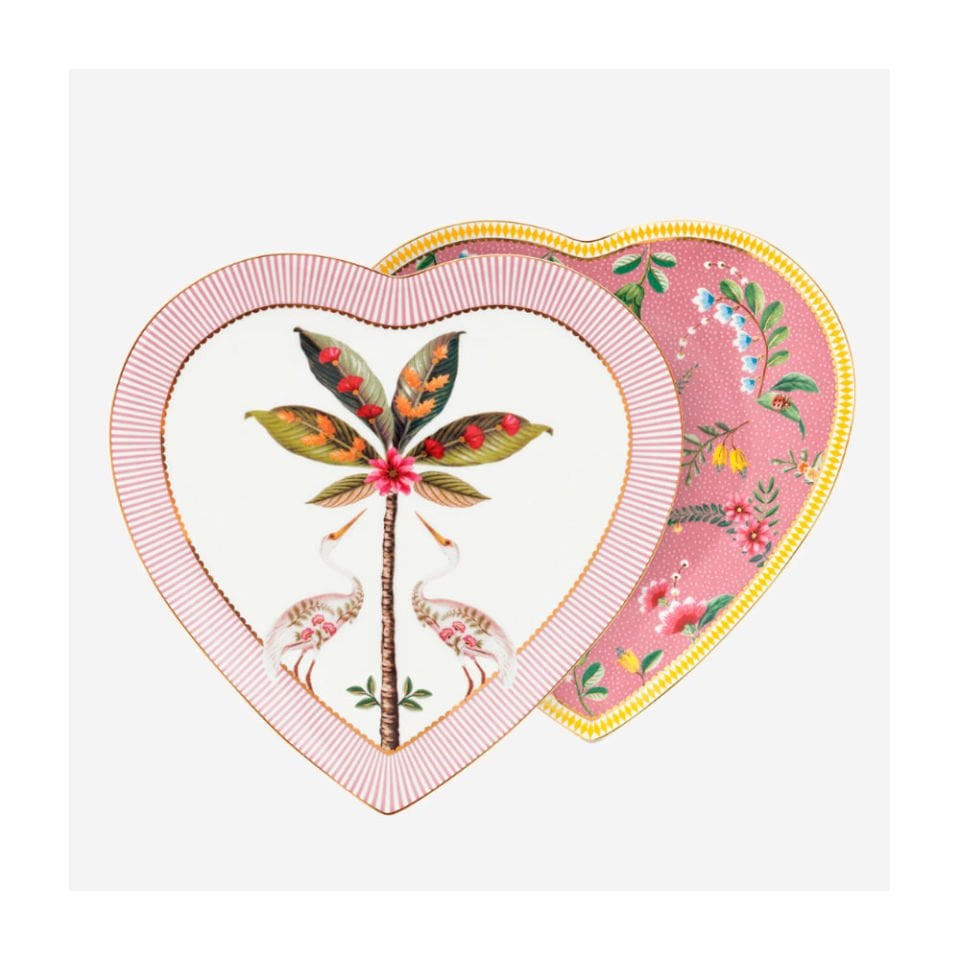 2'Li Pembe Porselen Kalpli Tabak 21,5 Cm La Majorelle Collection by Pip Studio