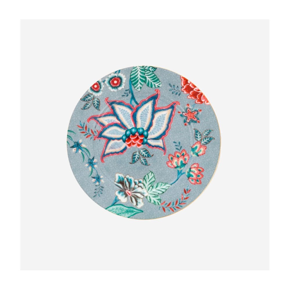 Mavi Porselen Pasta Tabağı 17 Cm Flower Festival Collection by Pip Studio