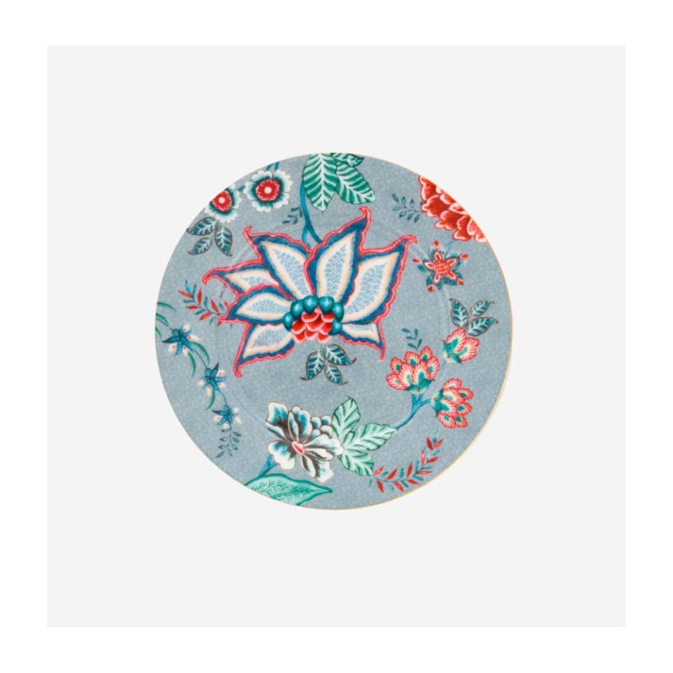 Mavi Porselen Pasta Tabağı 17 Cm Flower Festival Collection by Pip Studio