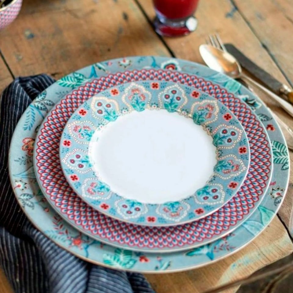 Mavi Porselen Supla 32 Cm Flower Festival Collection by Pip Studio