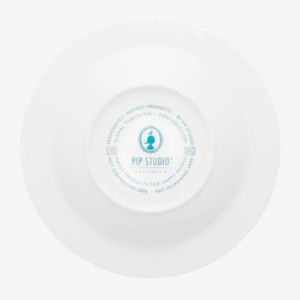 Mavi Porselen Çukur Tabak 21,5 Cm Flower Festival Collection by Pip Studio