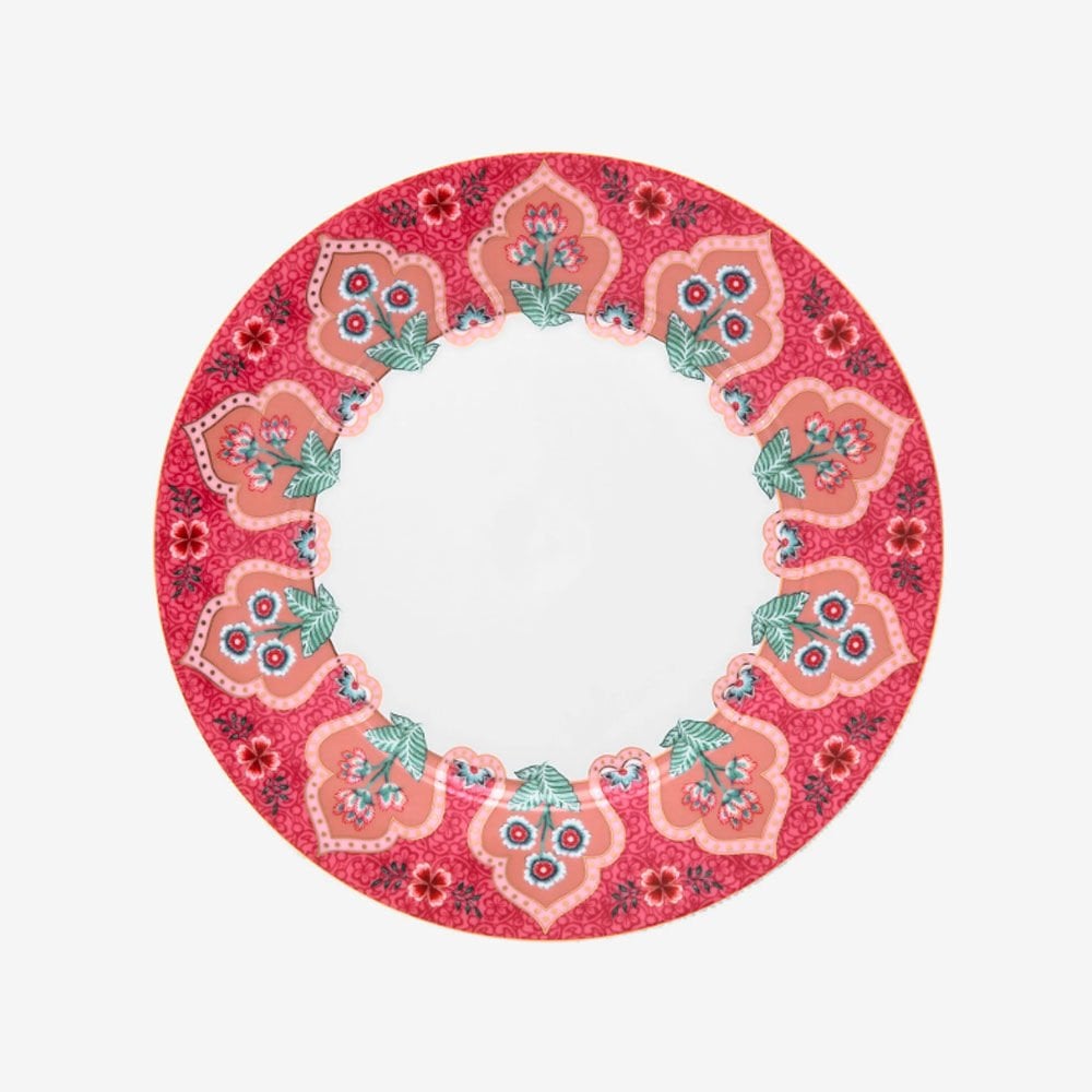 Kırmızı Porselen Kahvaltı Tabağı 21 Cm Flower Festival Collection by Pip Studio