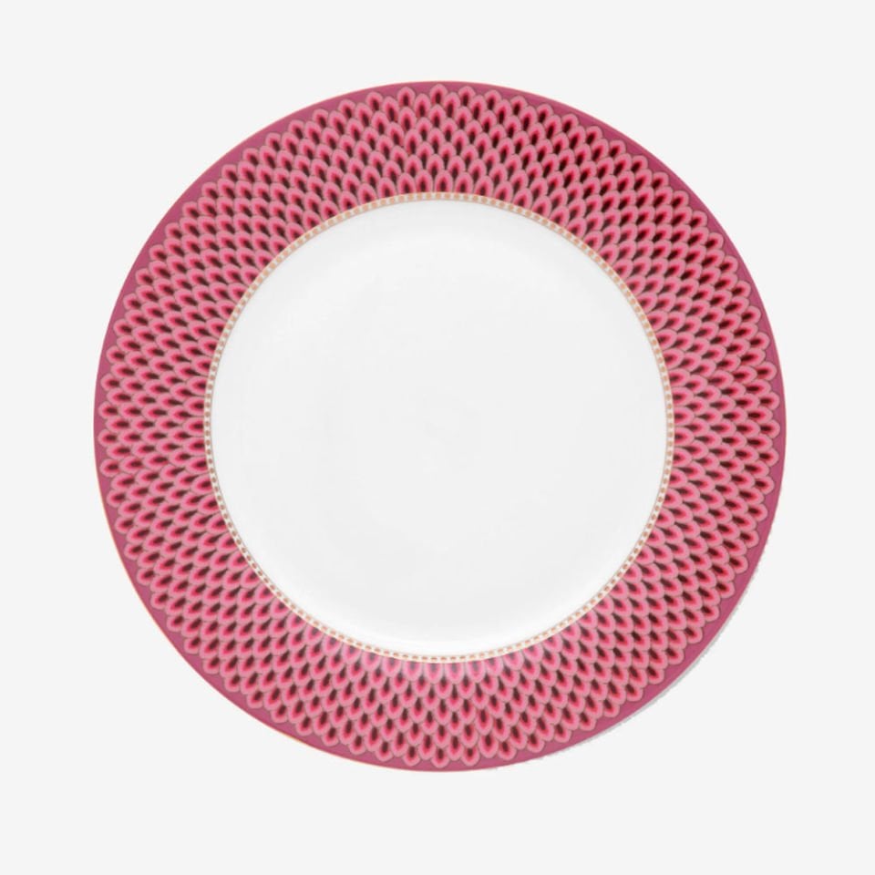 Kırmızı Porselen Yemek Tabağı 26,5 Cm Flower Festival Collection by Pip Studio