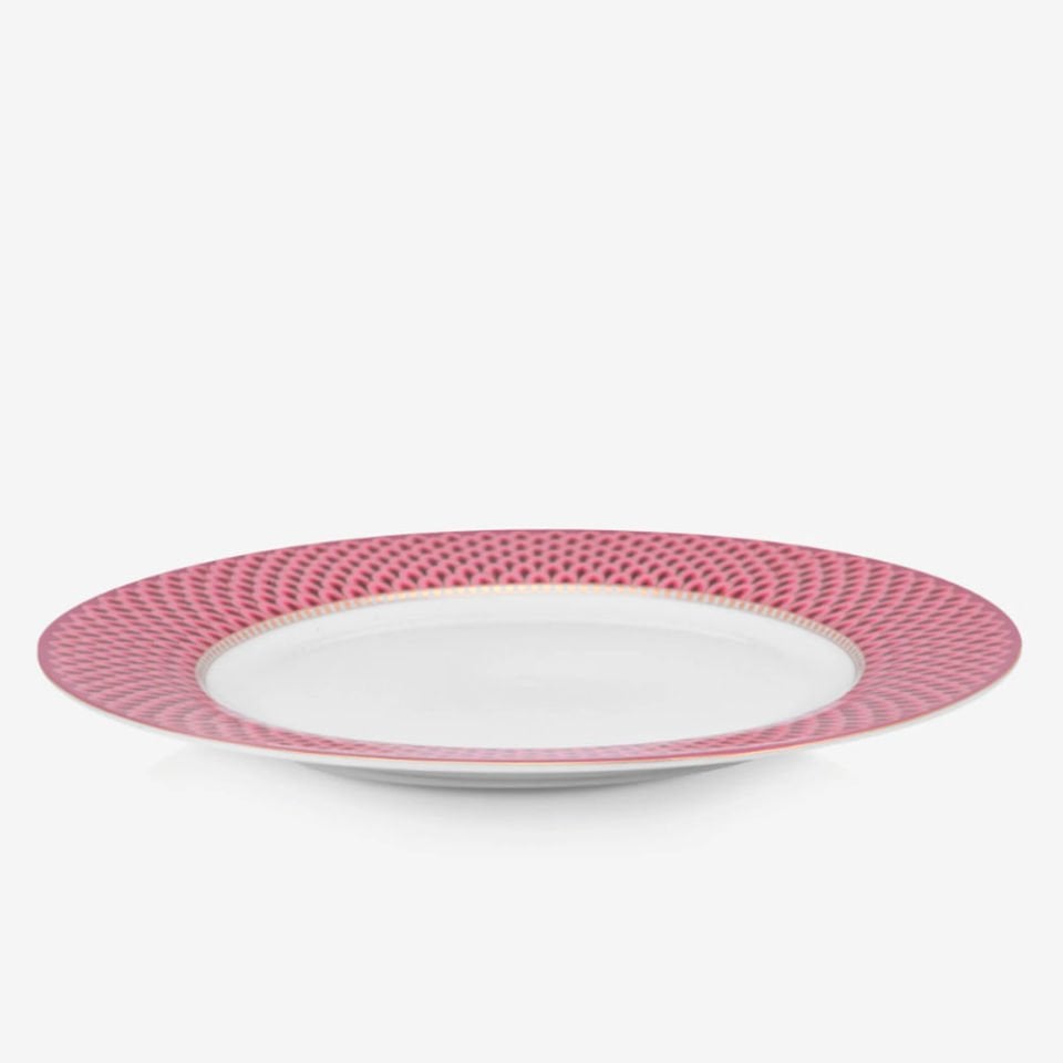 Kırmızı Porselen Yemek Tabağı 26,5 Cm Flower Festival Collection by Pip Studio