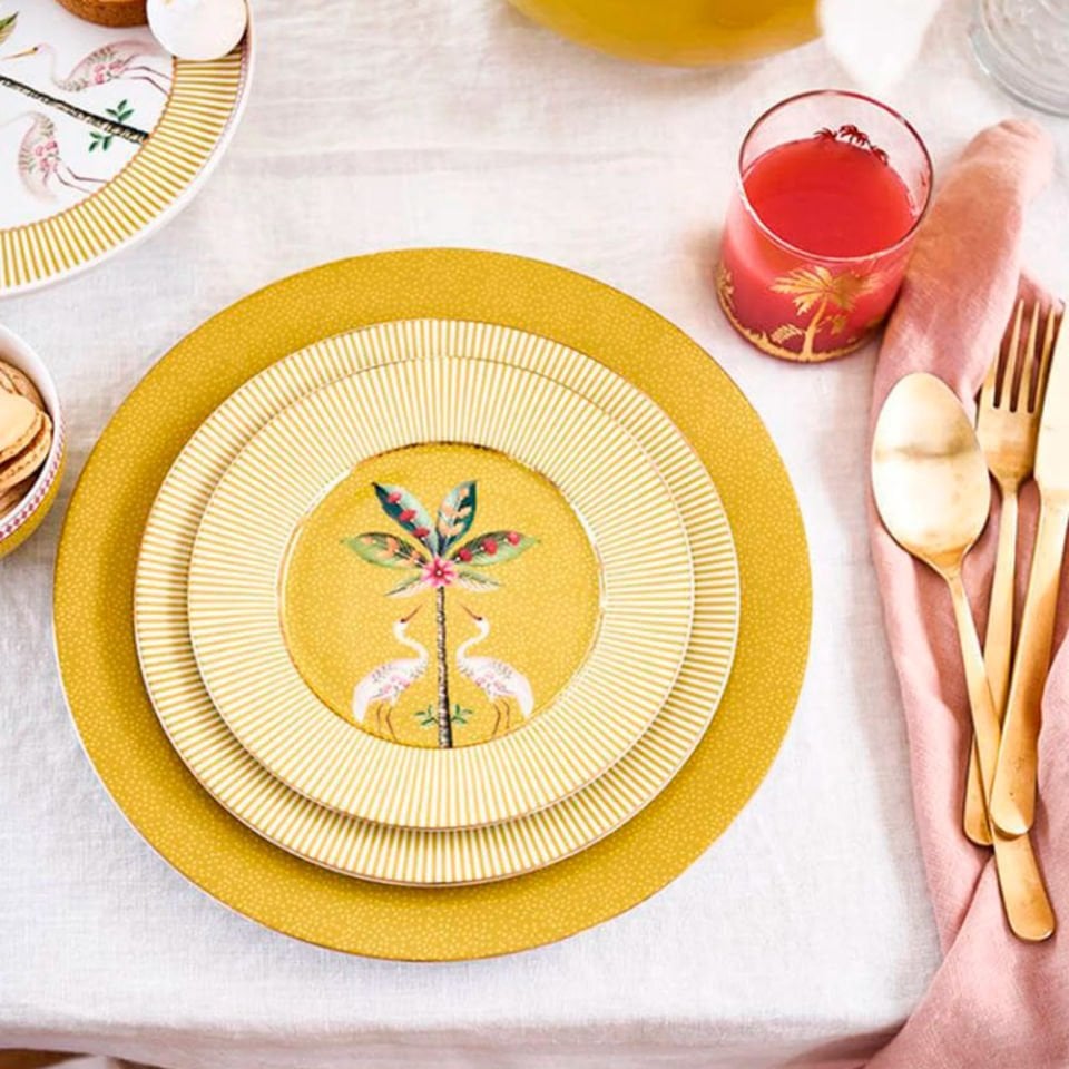 Sarı Porselen Pasta Tabağı 17 Cm La Majorelle Collection by Pip Studio