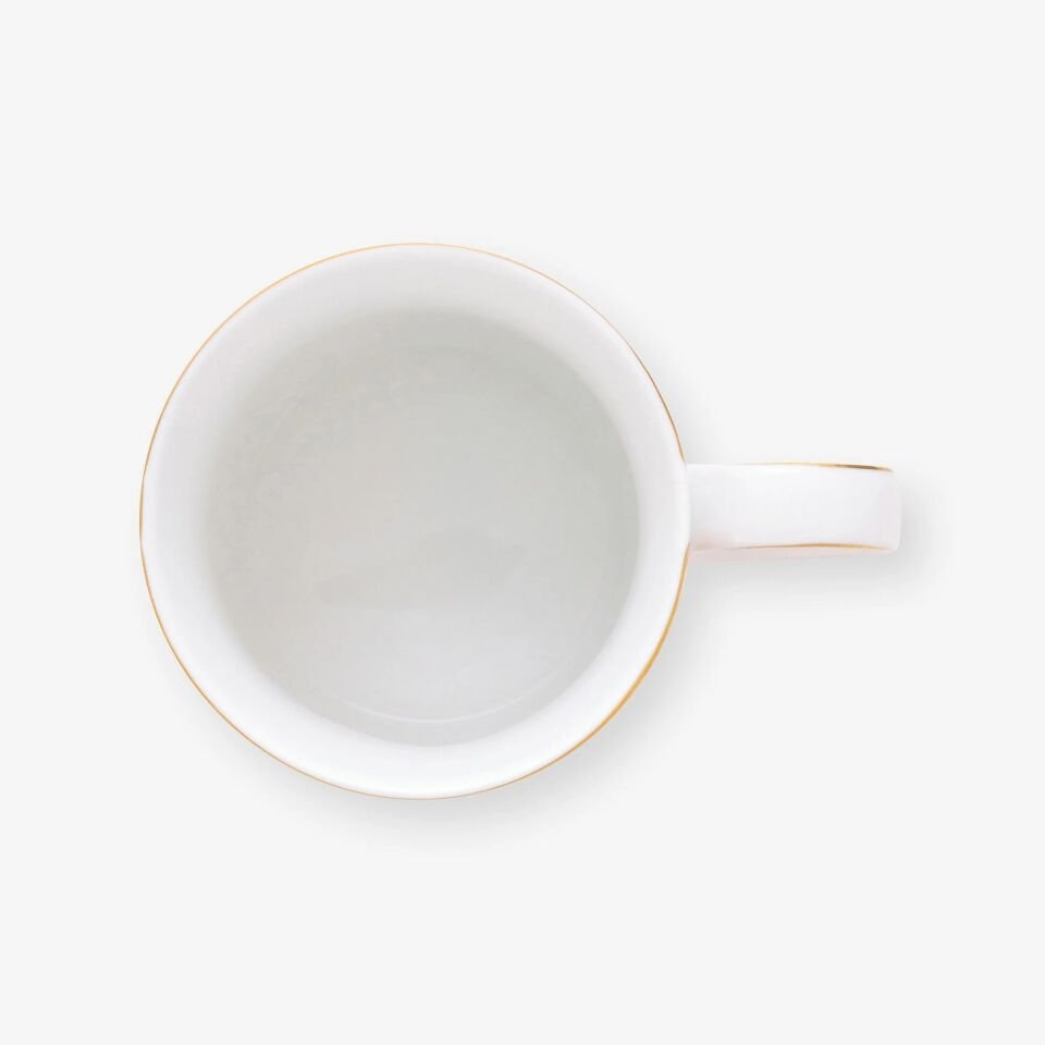 Love Birds Kırmızı/Pembe Madalyon Desenli İkili Mug Seti