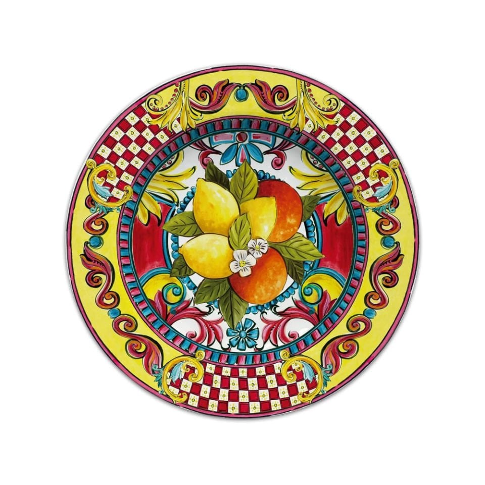 Baci Milano Sicily Yemek Tabağı Turuncu 28 cm