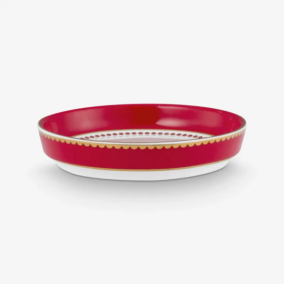 Pip Studio Kırmızı Porselen Çay Tabağı 9 Cm