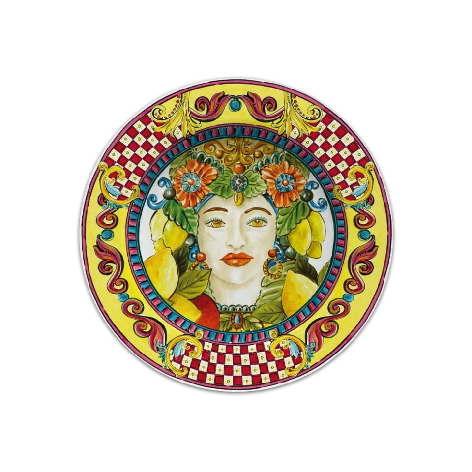 Baci Milano Sicily Tatlı Tabağı Turuncu 21 cm