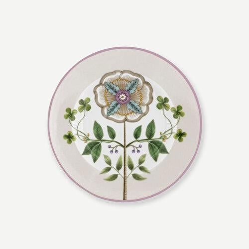 Beyaz Porselen Petit Four Tabağı 12 Cm Lily & Lotus Collection by Pip Studio