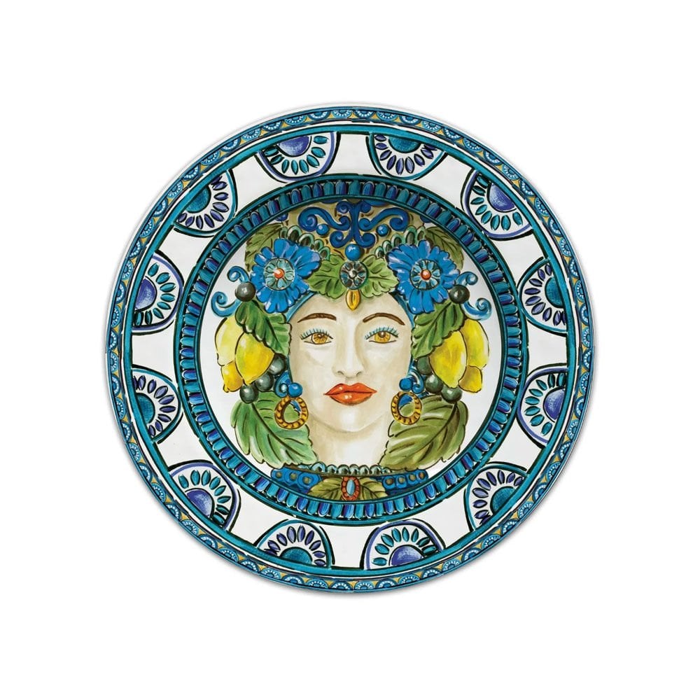 Baci Milano Sicily Yemek Tabağı Mavi 28 cm