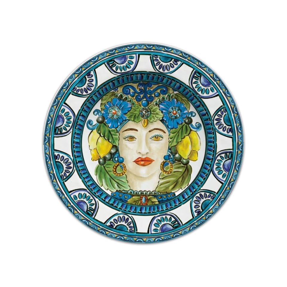 Baci Milano Sicily Yemek Tabağı Mavi 28 cm
