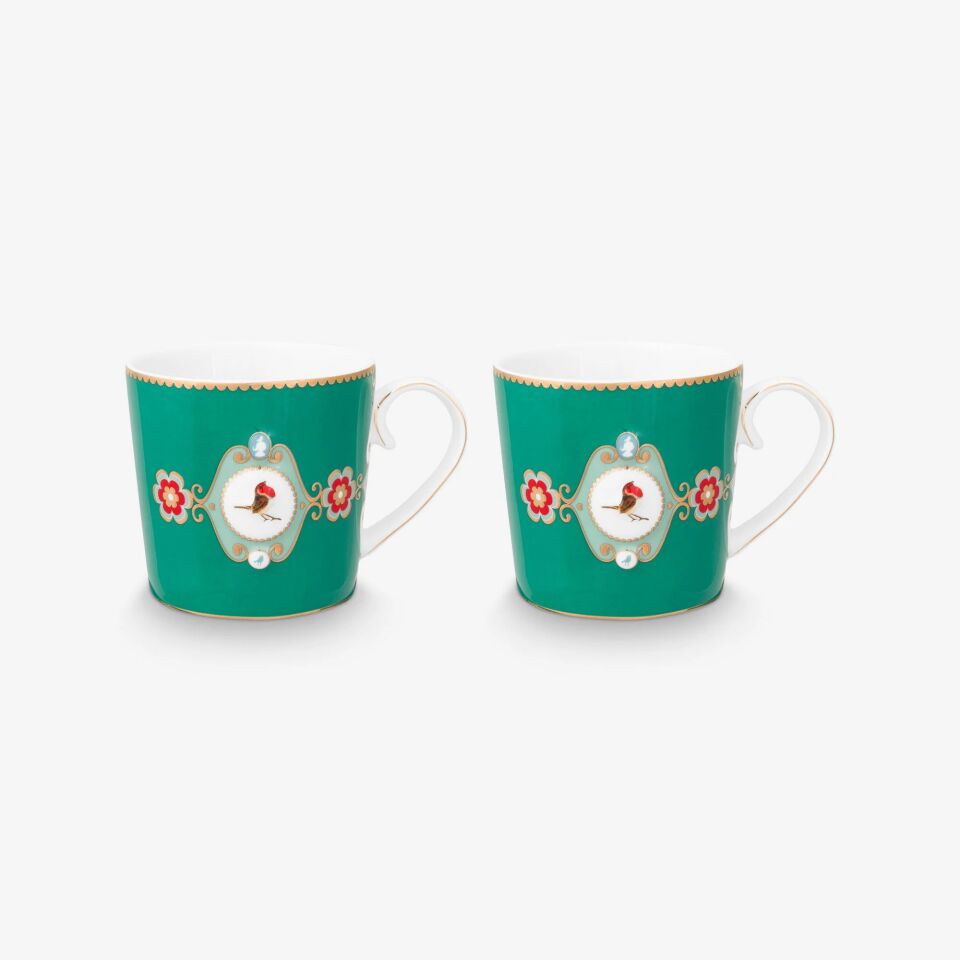 Pip Studio Yeşil Porselen Kupa Seti 250 Ml