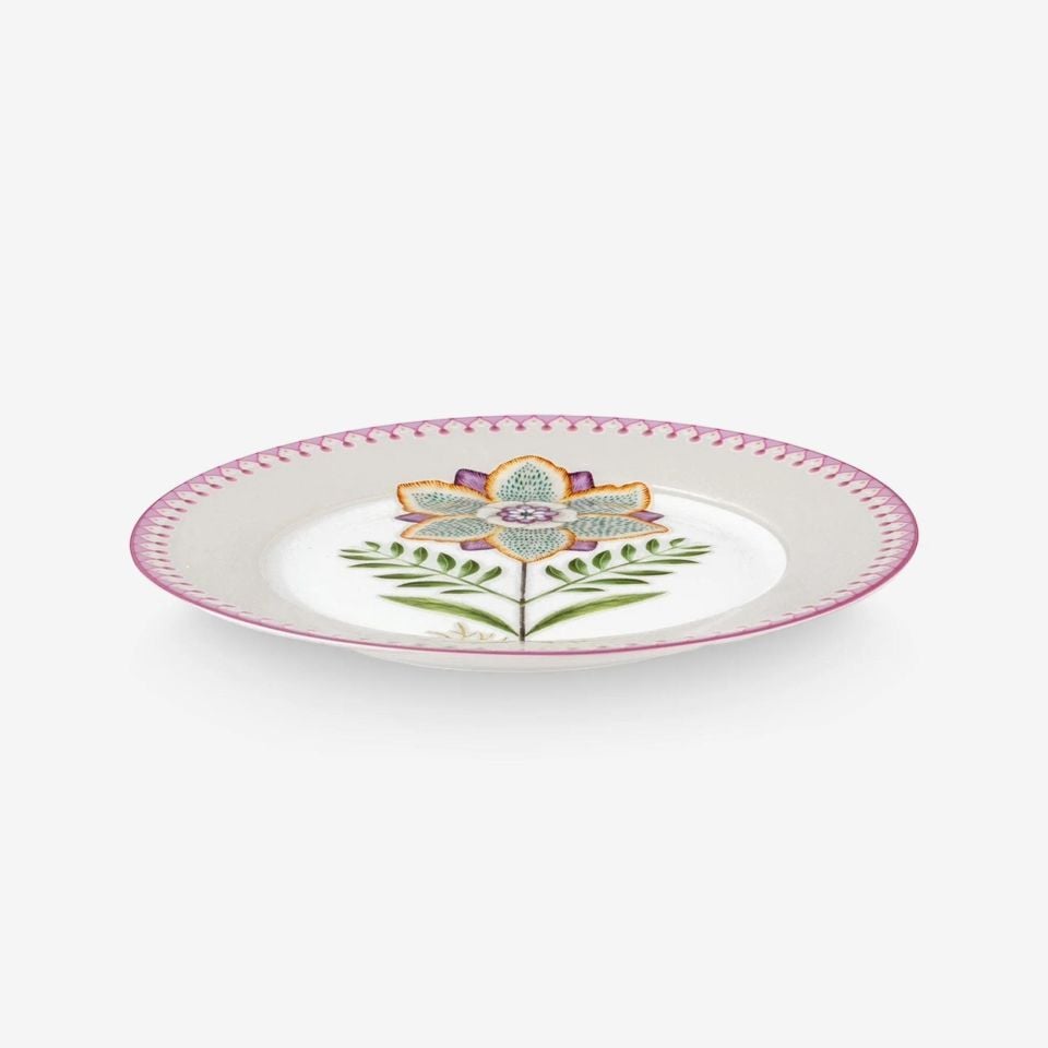 Beyaz Porselen Kahvaltı Tabağı 21 Cm Lily & Lotus Collection by Pip Studio